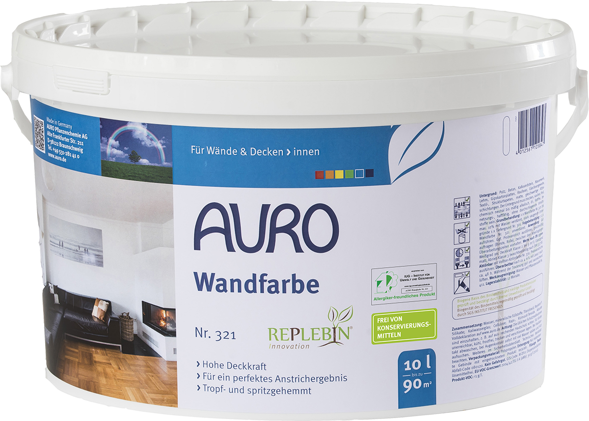 AURO Naturfarben ökologische Wandfarbe