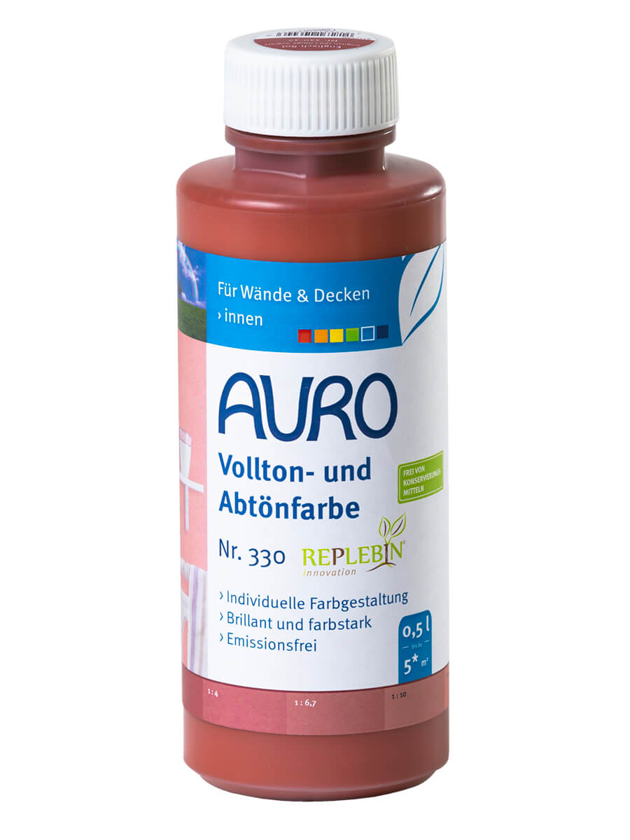 AURO Volltonfarbe Abtönfarbe für Wandfarben ökologische Wandfarbe Naturfarben