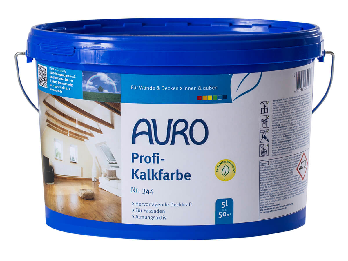 AURO Profi Kalkfarbe ökologische Wandfarbe Naturfarben