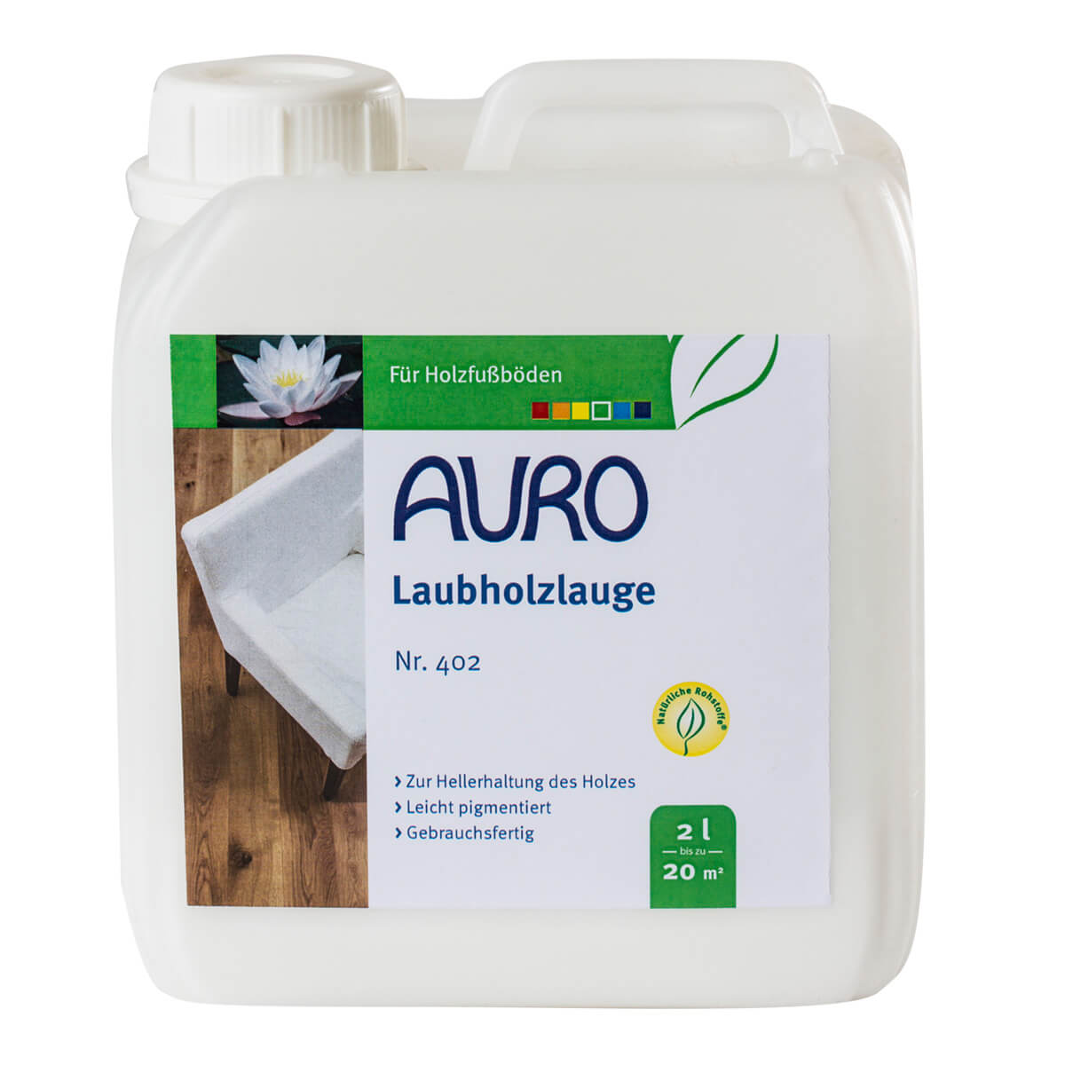 AURO Laubholzlauge Holzlauge Fußboden Naturfarben