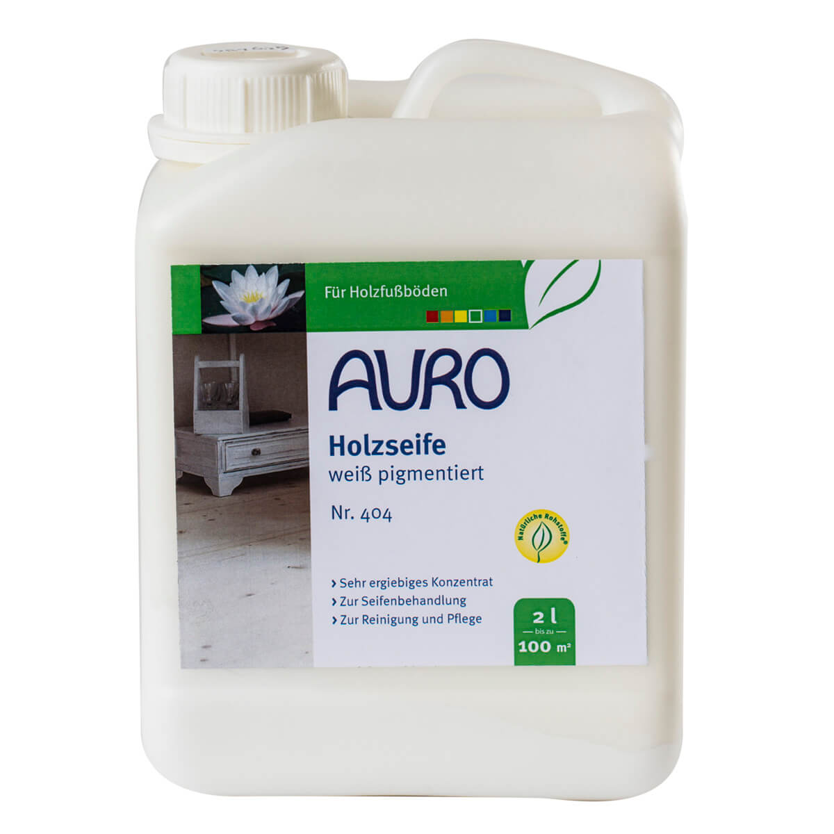 AURO Fußboden Holzseife weiß Naturfarben