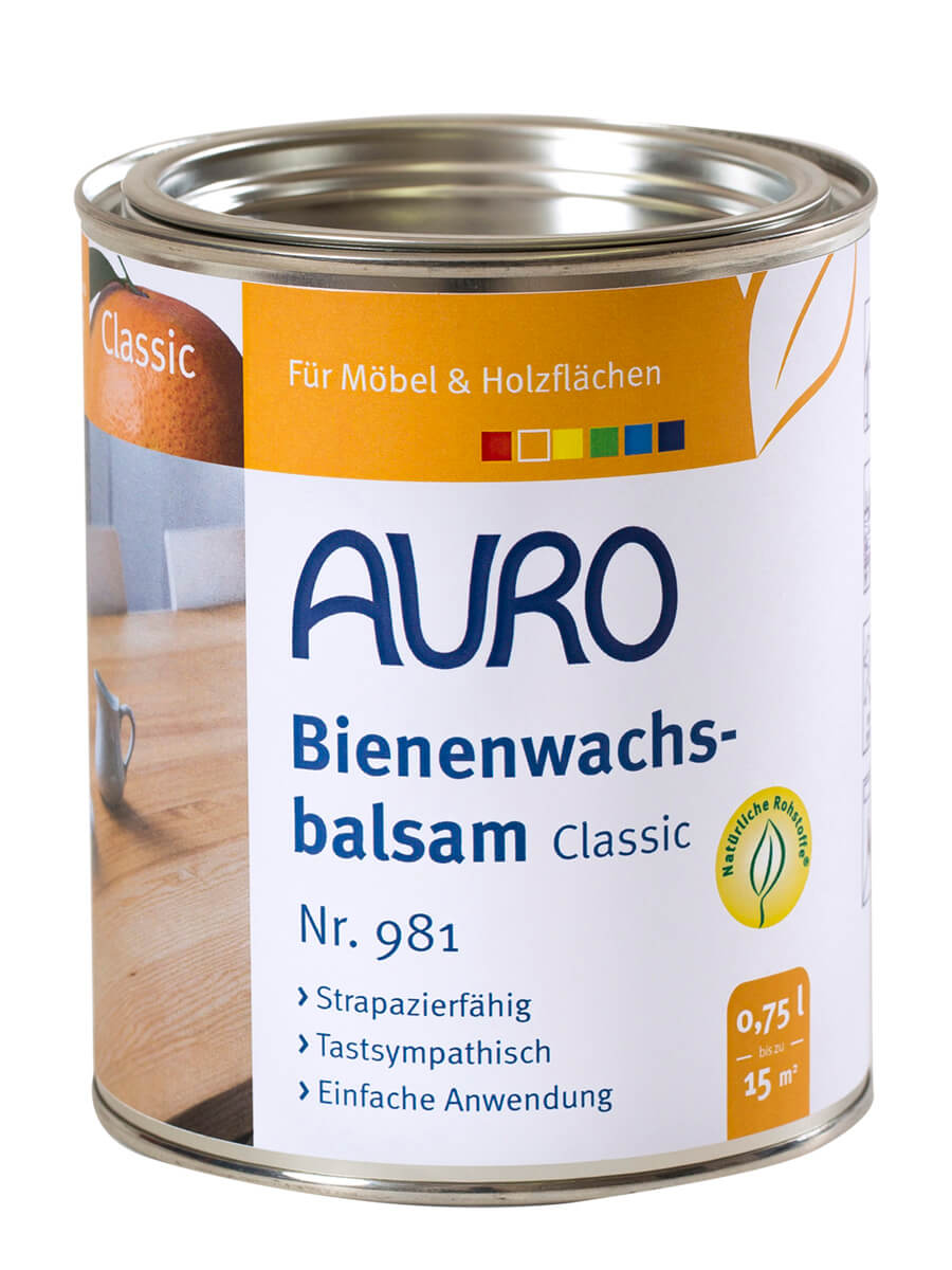 AURO Bienenwachsbalsam Classic ökologischer Möbelbalsam Bienenwachs Naturfarben